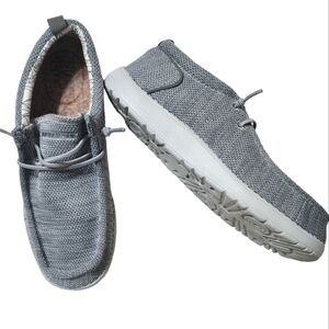 Itazero Knit Lightweight Slip On Canvas Loafer sz 9.5w heather grey